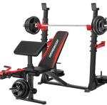 900LBS Weight Bench Set with Squat Rack