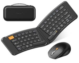 Portable Bluetooth Keyboard and Mouse Combo