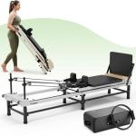 Foldable Pilates Reformer with Adjustable Heights