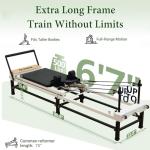 Foldable Pilates Reformer with Adjustable Heights