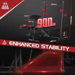 900LBS Weight Bench Set with Squat Rack