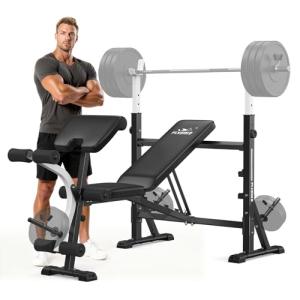 FLYBIRD Adjustable Olympic Weight Bench for Full Body