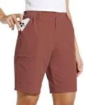Willit Women's Quick-Dry Hiking Cargo Shorts