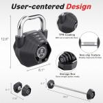 Adjustable 4-in-1 Kettlebell Weight Set