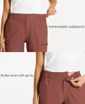 Willit Women's Quick-Dry Hiking Cargo Shorts