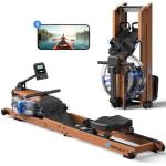 MERACH Foldable Water Rowing Machine with App