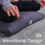 Eclipse Buckwheat Meditation Cushion, Burgundy 23