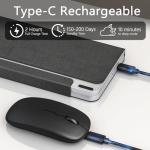 Portable Bluetooth Keyboard and Mouse Combo for Travel