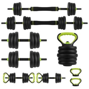 4-in-1 Adjustable Dumbbells for Home Gym Workouts