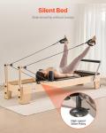 VEVOR Wooden Pilates Reformer for Home Workouts