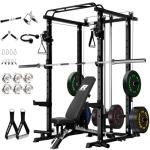 RitFit Power Cage Home Gym Package with Weights