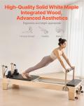 VEVOR Wooden Pilates Reformer for Home Workouts