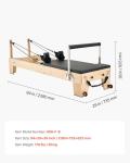 VEVOR Wooden Pilates Reformer for Home Workouts