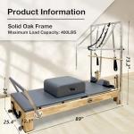 Wooden Pilates Reformer Machine with Tower and Accessories
