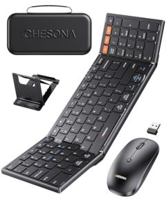 Chesona Ultra Slim Foldable Keyboard & Mouse Combo