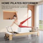 JOYRIDER Oak Wood Pilates Reformer with Accessories