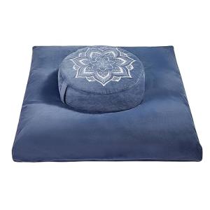 Hunnidspace Ergonomic Meditation Cushion Set - Blue