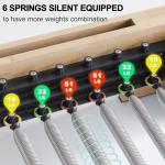 JOYRIDER Oak Wood Pilates Reformer with Accessories