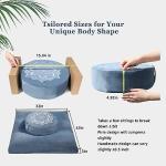 Hunnidspace Ergonomic Meditation Cushion Set - Blue