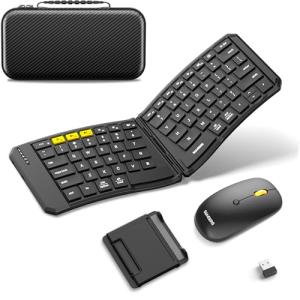 Portable Bluetooth Keyboard and Mouse Combo Set