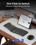 Portable Bluetooth Keyboard and Mouse Combo Set