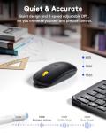 Portable Bluetooth Keyboard and Mouse Combo Set