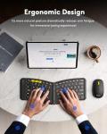 Portable Bluetooth Keyboard and Mouse Combo Set