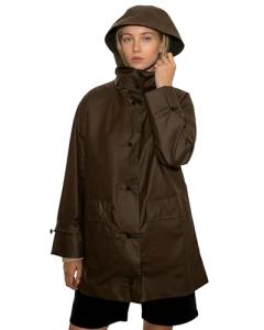 Lightweight Women's Waterproof Hooded Rain Jacket
