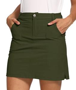 LastFor1 Women's Quick-Dry Golf Skort with Pockets