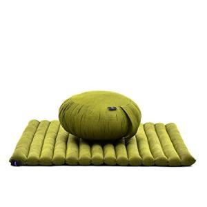 Leewadee Kapok Meditation Cushion Set in Green