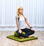Leewadee Kapok Meditation Cushion Set in Green