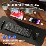 JPHTEK Portable USB-C Folding Keyboard and Mouse Combo