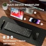 JPHTEK Portable USB-C Folding Keyboard and Mouse Combo
