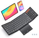 Foldable Bluetooth Keyboard with Touchpad for All Devices