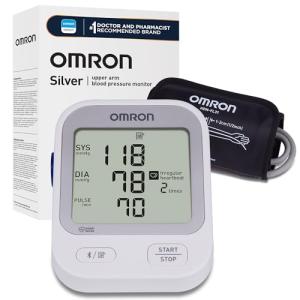 OMRON Silver Home Blood Pressure Monitor with App