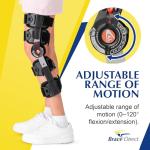 Adjustable Post-Op Knee Brace for Injury Recovery