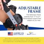 Adjustable Post-Op Knee Brace for Injury Recovery