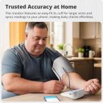 Bluetooth Blood Pressure Monitor with Extra-Large Cuff