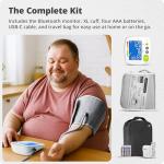 Bluetooth Blood Pressure Monitor with Extra-Large Cuff
