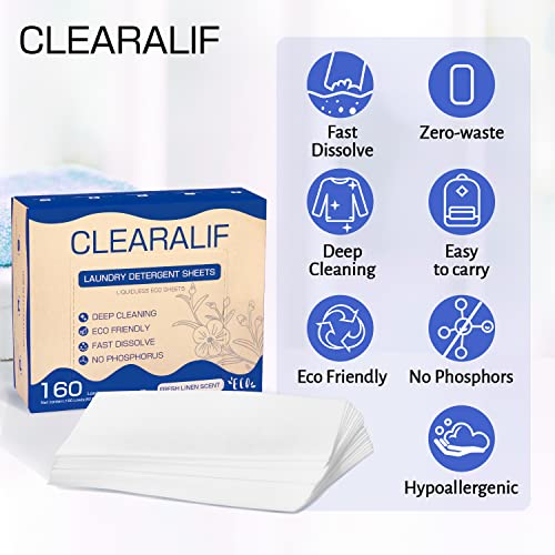CLEARALIF Laundry Detergent Sheets - Fresh Linen