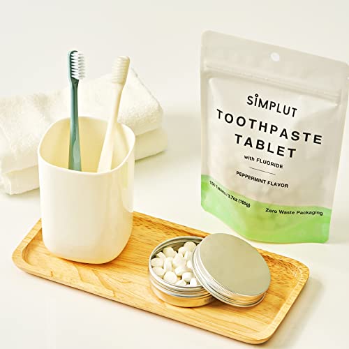 Peppermint Chewable Toothpaste Tablets, 60 Pack