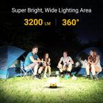 Bright Rechargeable Camping Lanterns - 3200LM (2-Pack)