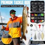 TOPFORT Fishing Tackle Box Kit with Accessories