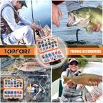 187-Piece Fishing Tackle Box with Essential Accessories