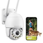 4MP HD WiFi Outdoor Security Camera with Motion Detection