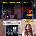 Septekon 2K Outdoor Security Cameras with Night Vision