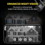 Septekon 2-Pack Outdoor Security Cameras with Audio