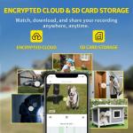 Septekon 2-Pack Outdoor Security Cameras with Audio