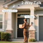 4MP HD WiFi Outdoor Security Camera with Motion Detection