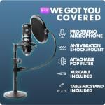 Movo PodPak2T Podcasting Equipment Bundle with Mics